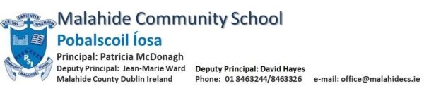 Malahide Community School Adult Education Programme Evening Courses/Classes