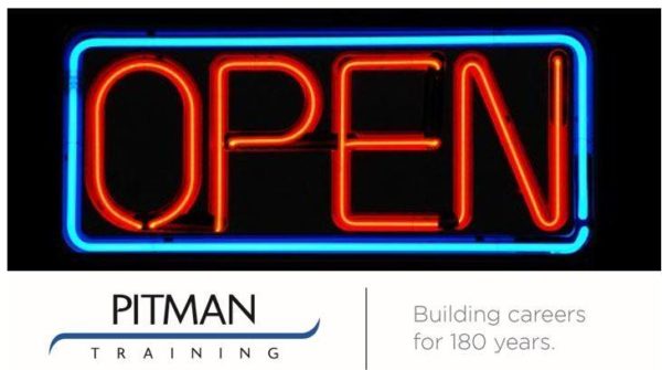 Pitman Training is Open for Business