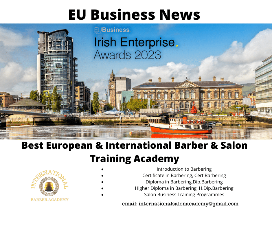 International Barber and Salon Business Academy Awarded “Best European & International Barber & Salon Training Academy”
