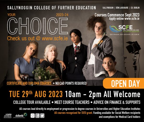 Sallynoggin College of Further Education Open Day in August