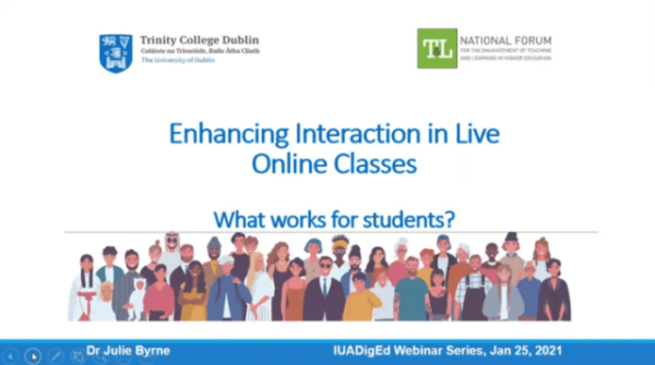 Enhancing Interaction in Live Online Classes