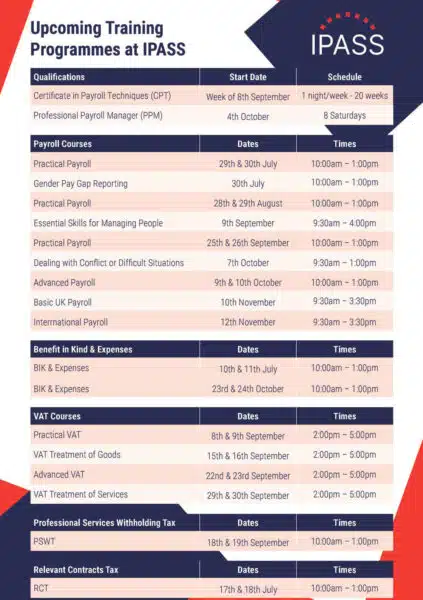 IPASS One-day Training Programmes